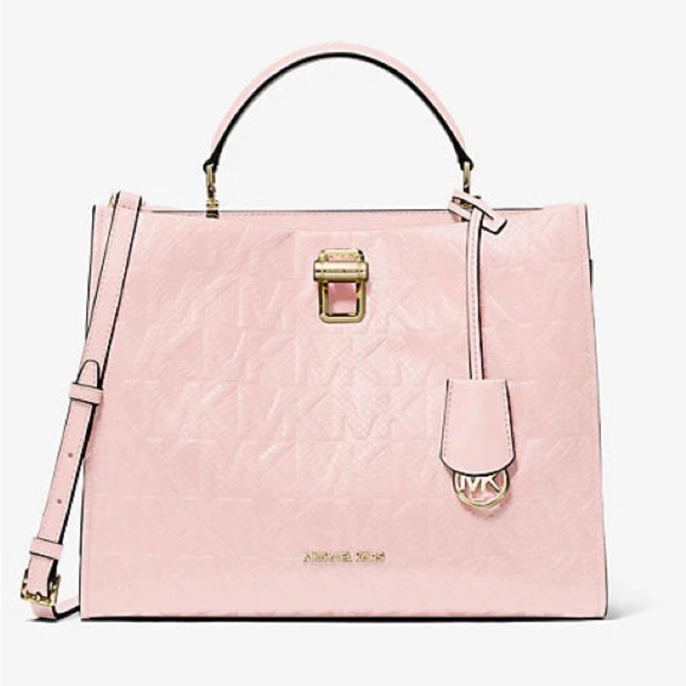 Michael Kors Penelope Python Embossed faux leather bag